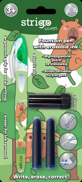 Pióro wymazywalne ze stalówką Kapibara zielone