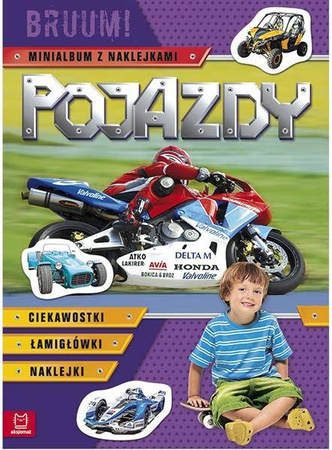 Pojazdy. Bruum!. Minialbum z naklejkami