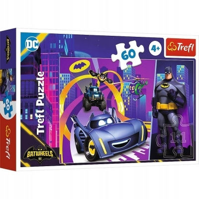 Puzzle 60 Batman i jego pojazdy