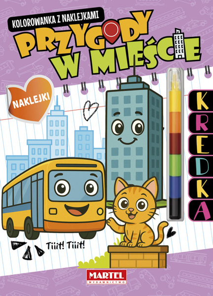 Modułowa kredka.Przygody w mieście z naklejkami