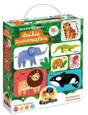 CzuCzu Puzzle do pary Dzikie zwierzątka 18m+
