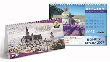 Kalendarz Biurkowy PODRÓŻE 2026