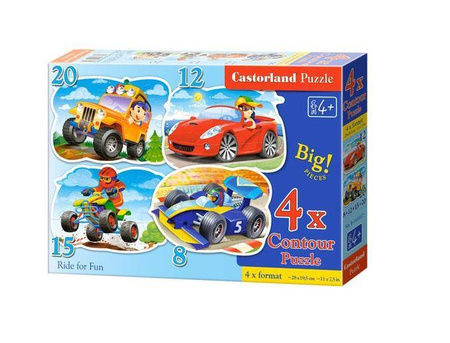 Puzzle 4w1 Ride for Fun / Jazda dla zabawy