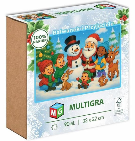 Puzzle 90  Bałwanek i Przyjaciele Multigra