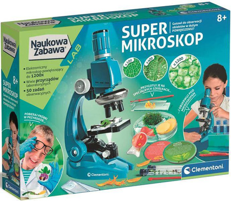 Super mikroskop Naukowa zabawa CLEMENTONI