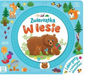 Zwierzątka w lesie. Labirynty z ruchomymi elemen.