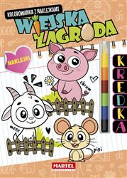 Modułowa kredka.Wiejskla zagroda z naklejkami