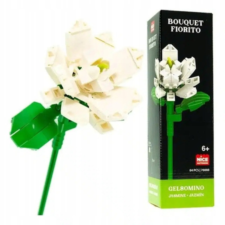 NICE KWIATY Z KLOCKOW 84 el. JAŚMIN