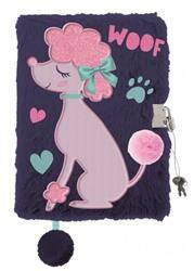 Pamiętnik z kłódką 3D włochacz MY LITTLE FRIEND LADY POODLE