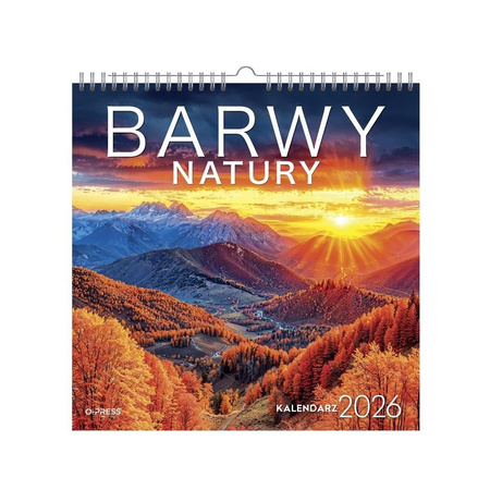 Kalendarz scienny kwadrat Barwy Natury 2026