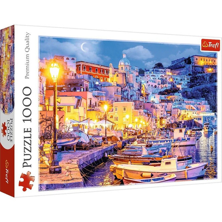Puzzle 1000 Wyspa Procida nocą, Włochy