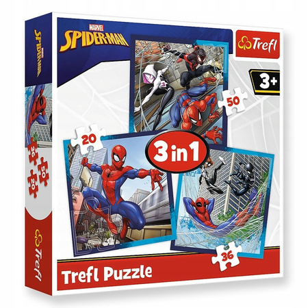 Puzzle 3 w 1 Pajęczy przyjaciele