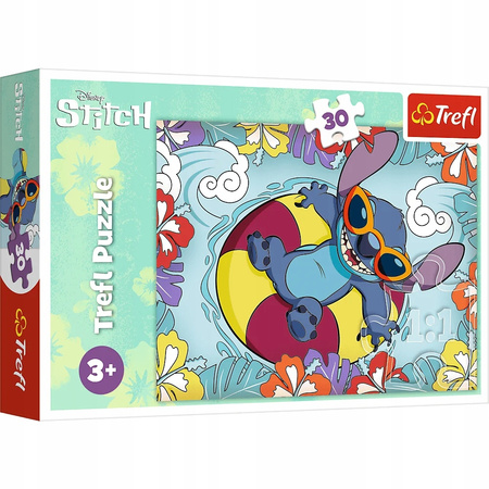 Puzzle 30 elem Lilo & Stich na wakacjach