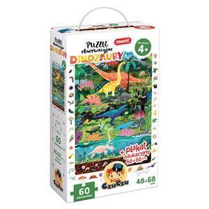 Puzzle obserwacyjne Dinozaury 4+