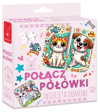 Połącz Połówki Zwierzęta Domowe 3+