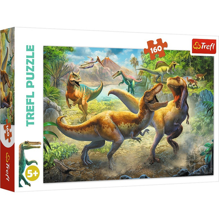 Puzzle 160 Walczące Tyranozaury