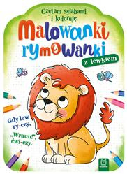 Malowanki rymowanki z lewkiem. Czytam sylabami i koloruję