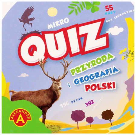 Quiz przyroda i geografia Polski kieszonkowa gra edukacyjna
