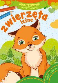 Zwierzęta leśne. Maluszkowe malowanie. Kolorowanka
