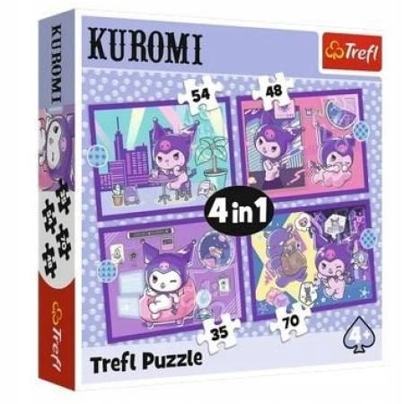 Puzzle 4 w 1 Dzień Kuromi