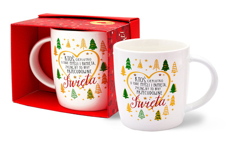 Kubek świąteczny "Ktoś cieplutko o Tobie myśli..." TOP-026