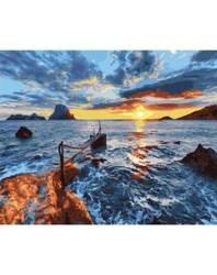 Malowanie po numerach - na zachodzie 40x50cm