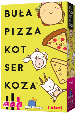 Buła, Pizza, Kot, Ser, Koza. REBEL