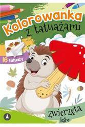 Kolorowanka z tatuażami. Zwierzęta leśne