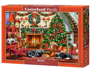 Puzzle 500 Cozy Fireplace / Przytulność kominka