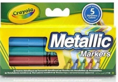 Markery metaliczne 5 sztuk   CRAYOLA