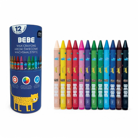 Kredki świecowe 12 kol BEBE KIDS