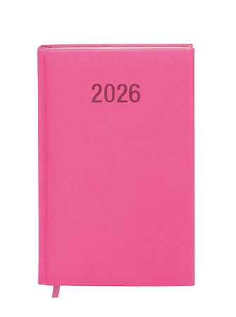Kalendarz książkowy A6 2026 Colorfix tygodniowy różowy