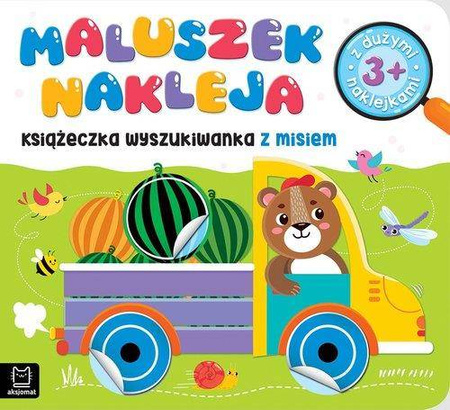 Maluszek nakleja Książeczka wyszukiwanka z misiem