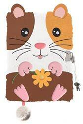 Pamiętnik z kłódką 3D włochacz MY LITTLE FRIEND GUINE PIG