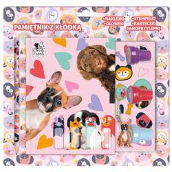 Pamiętnik z kłódką i stempelkami + zestaw przyborów Cleo i Frank 40