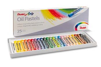Kredki pastele olejne 25 kol. Pentel PHN