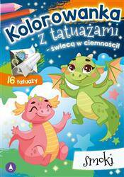 Kolorowanka z tatuażami. Smoki