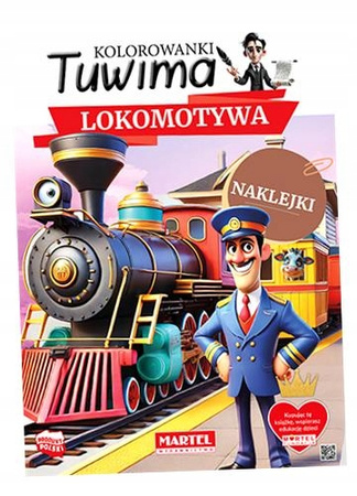 Kolorowanka Tuwima. Lokomotywa z naklejkami