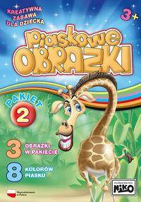 Piaskowe obrazki - pakiet 2 ( miś, kotek, quad)