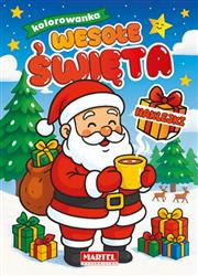 Kolorowanka z naklejkami. Wesołe Święta