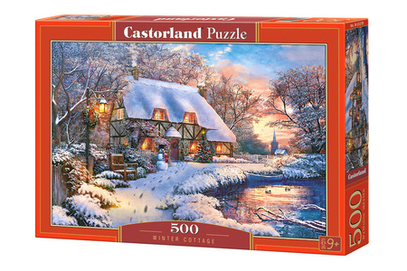 Puzzle 500 Winter Cottage / Domek zimą