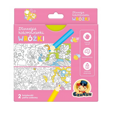 CzuCzu Dłuuugie kolorowanki Wróżki 4+