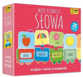 Puzzle 20 elem i książka. Moje pierwsze słowa