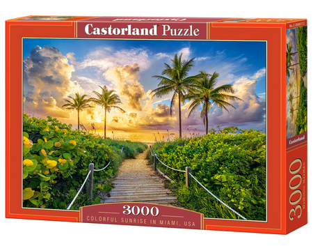 Puzzle 3000 Colorful Sunrise in Miami, USA / Kolorowy wschód słońca w Miami