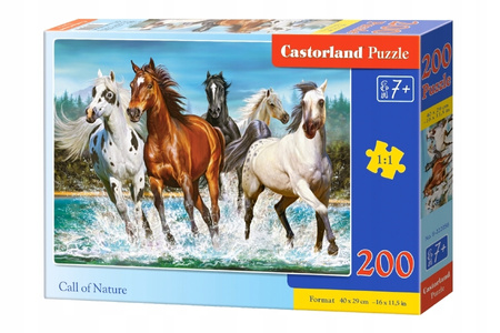 Puzzle 200 Call of Nature / Zew natury Konie