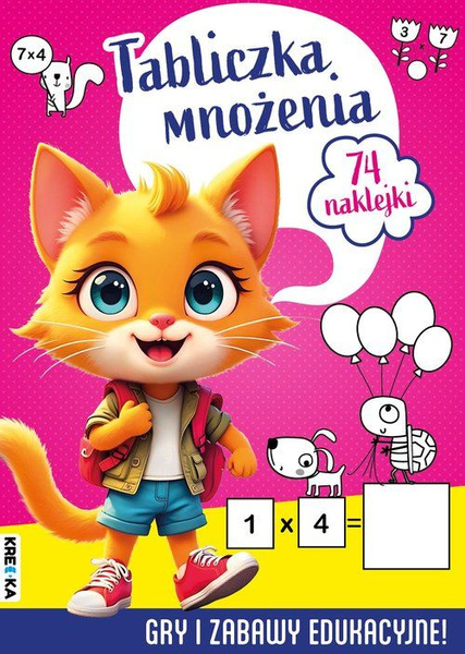 Tabliczka mnożenia z naklejkami