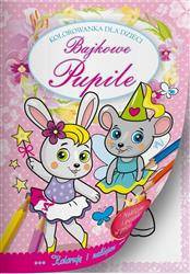 Kolorowanka Bajkowe pupile - króliczek i myszka