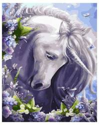 Malowanie po numerach - Bajkowy jednorożec 40x50