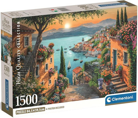 Puzzle 1500 HQC Compact Steps to the Harbor / Schody do portu