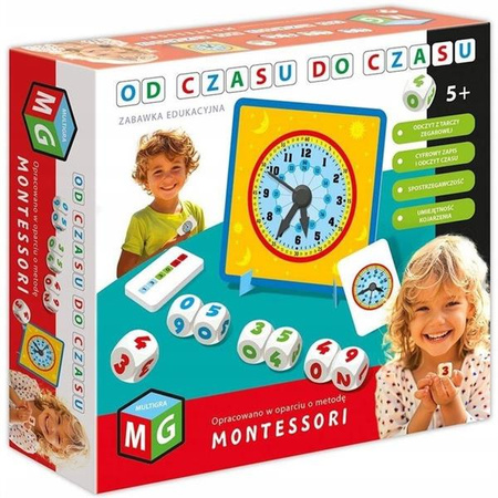 Montessori gra i  zabawka edukacyjna  od czas do czasu -nauka godzin